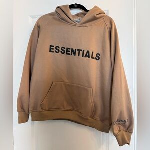 Fear of God Essentials Tan Hoodie